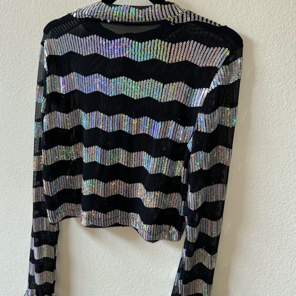 Sequin Mesh Top Vintage - Picture 4 of 13